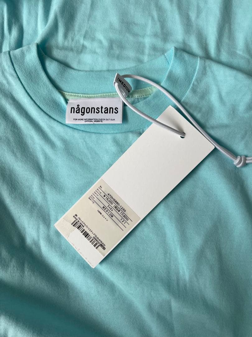 nagonstans 水色 長袖Tシャツ