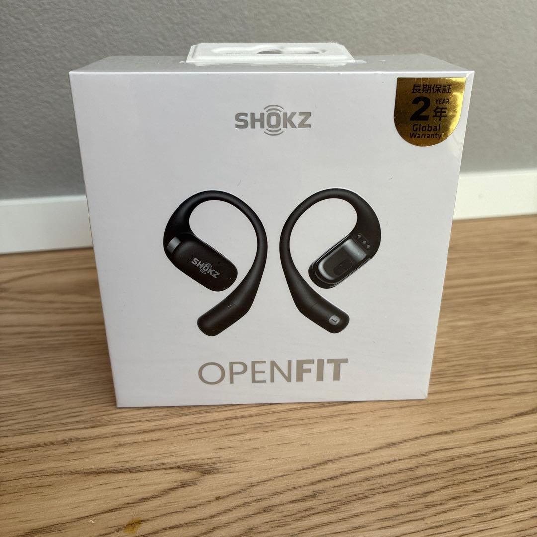【新品未使用】SHOKZ OPENFIT ブラック ワイヤレスイヤホン
