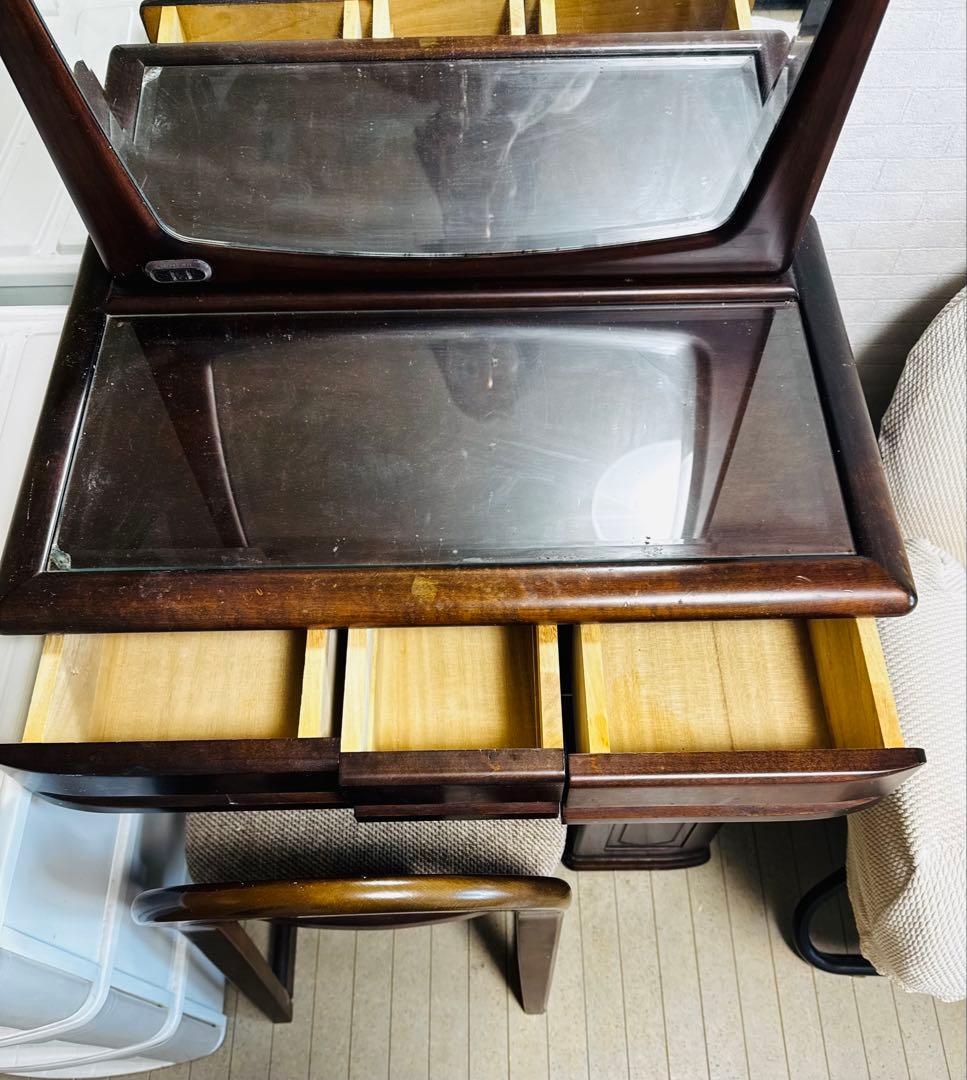 送料込　ドレッサー　アンティーク　ミラー　収納　ヴィンテージ