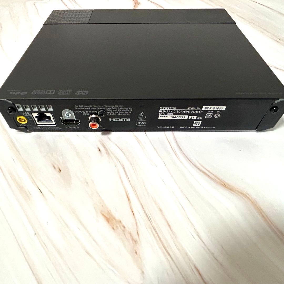 SONYソニー★ブルーレイプレーヤー BDP-S1500　2021年製【動作品】