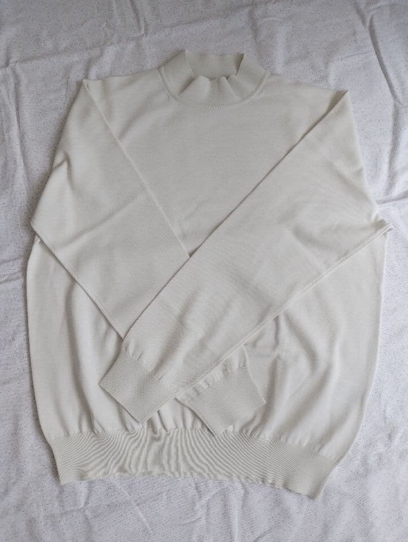 【SLOANE】guji golf 別注 ウオッシャブル モックネックニット