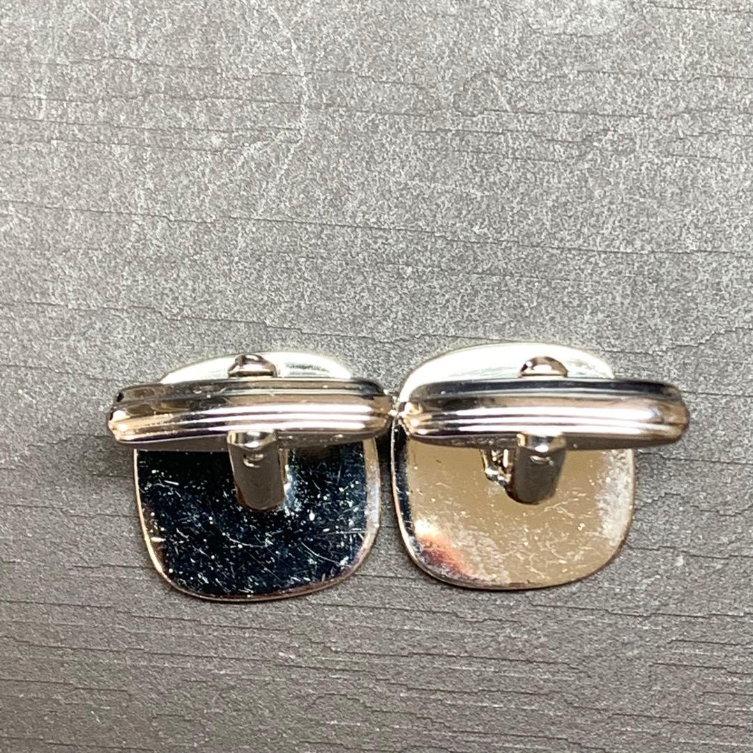 極美品　クリスチャンディオール　Diorロゴ＆ラインストーン　カフリンクス