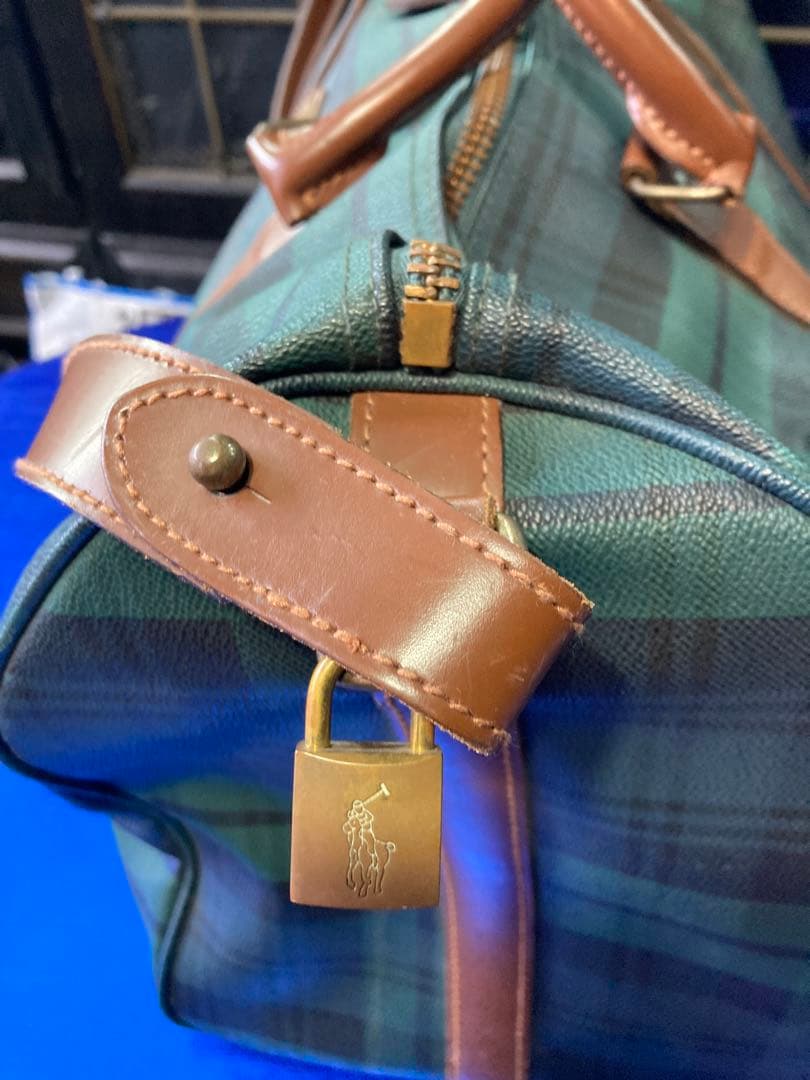 ラルフ ローレン 2way ボストンバッグ 南京錠 タグRalph Lauren