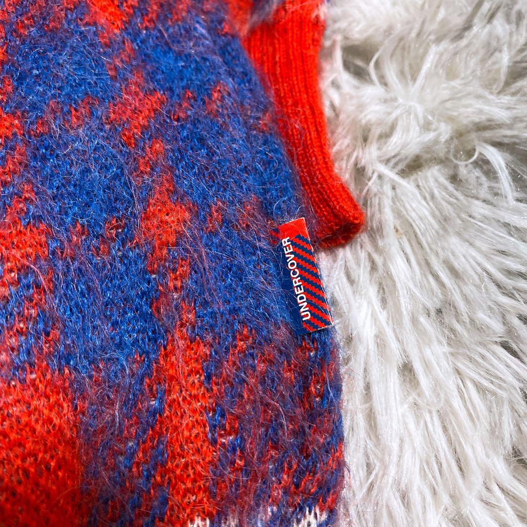 レア 00AW メルポ期 アンダーカバー モヘア袖切替モヘアニットセーター