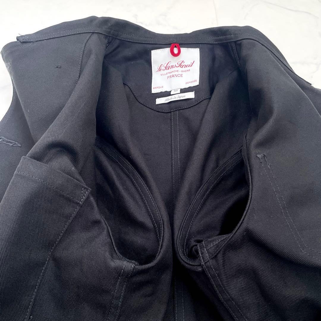 極美品　ルサンパレイユ　コットン　モールスキン　ダブル　カバーオール　36