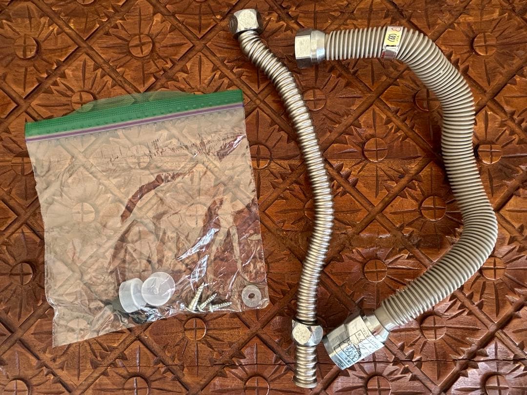 【美品】リンナイ　ガス瞬間湯沸器　RUS-V51XT(SL) 防熱カバー付