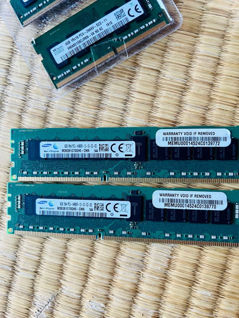 DDR4 4GB DDR3 8GB メモリと2TB SSDセット