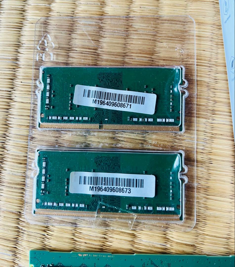 DDR4 4GB DDR3 8GB メモリと2TB SSDセット