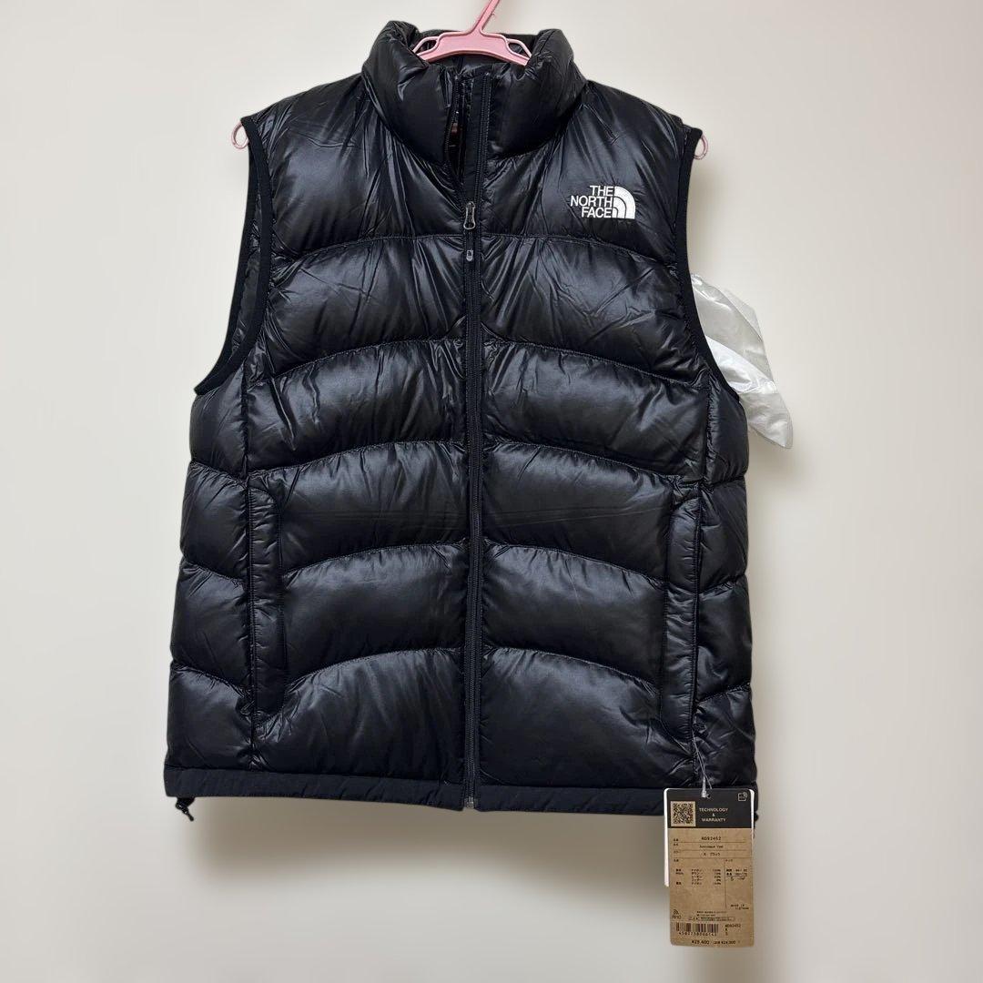 まっすぅ☆タグ付き☆ノースフェイス ベスト ブラック S ダウン
