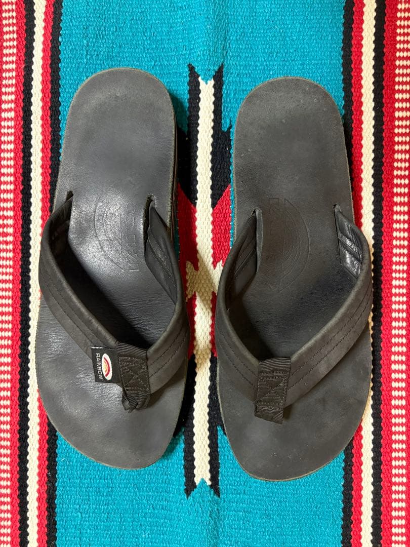 レインボーサンダル　カリフォルニア製　角張ったロゴ刻印　サンクレメンテ工場