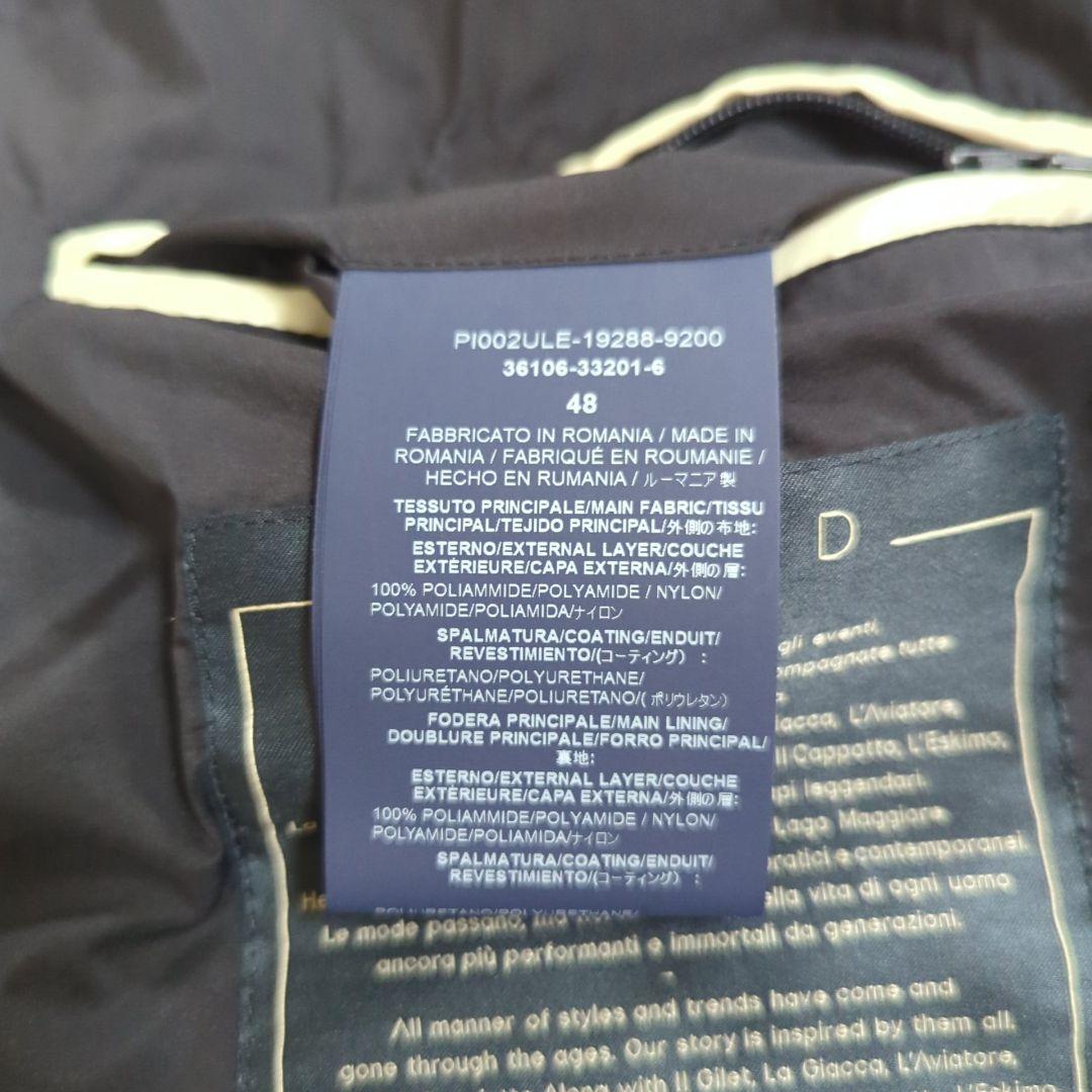 未使用級 48 HERNO LEGEND ダウンベスト シングルボタン ネイビー