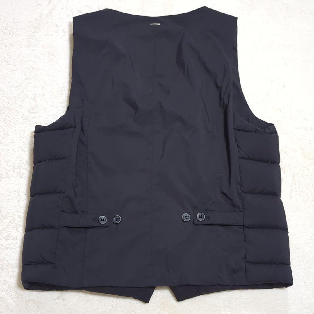 未使用級 48 HERNO LEGEND ダウンベスト シングルボタン ネイビー