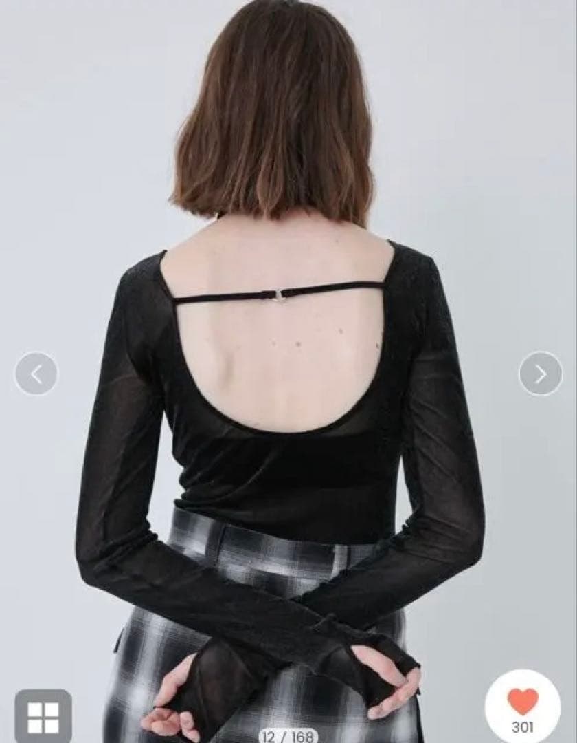 トップス Flocky Tulle Ballerina Neck Bodysuit