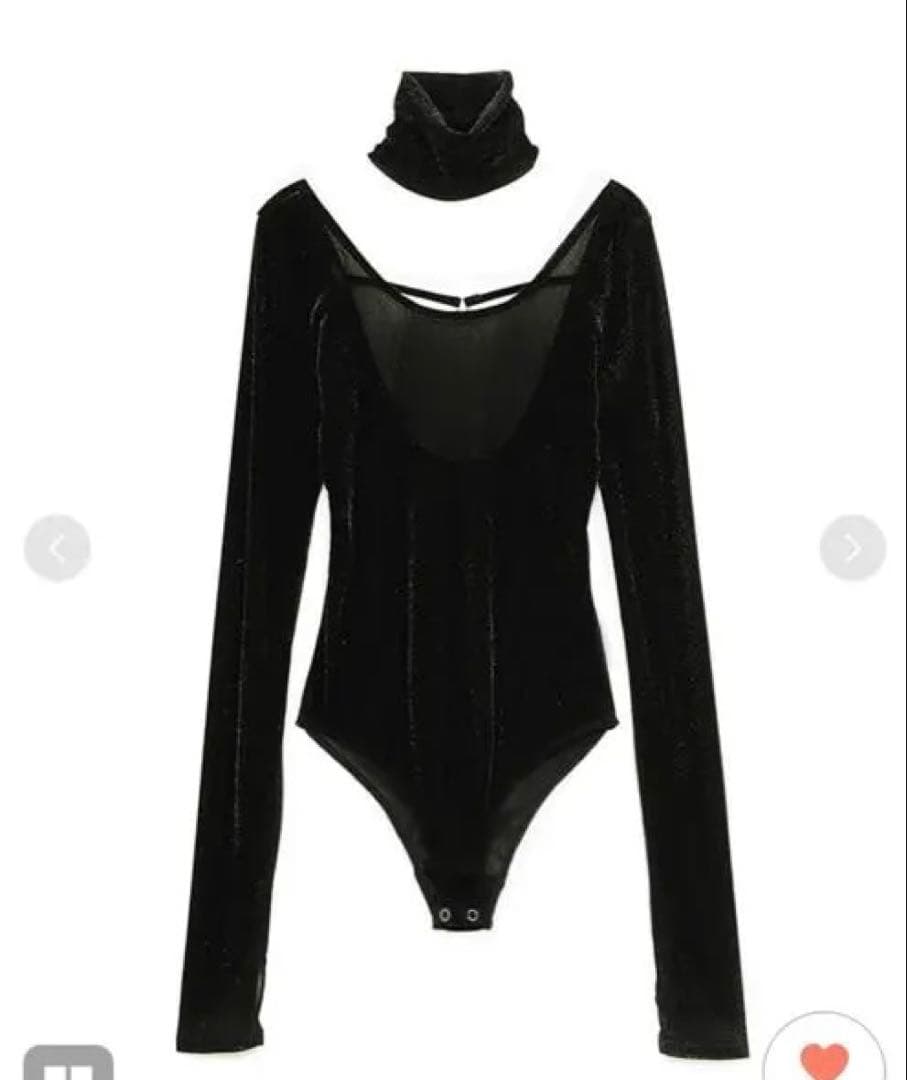 トップス Flocky Tulle Ballerina Neck Bodysuit