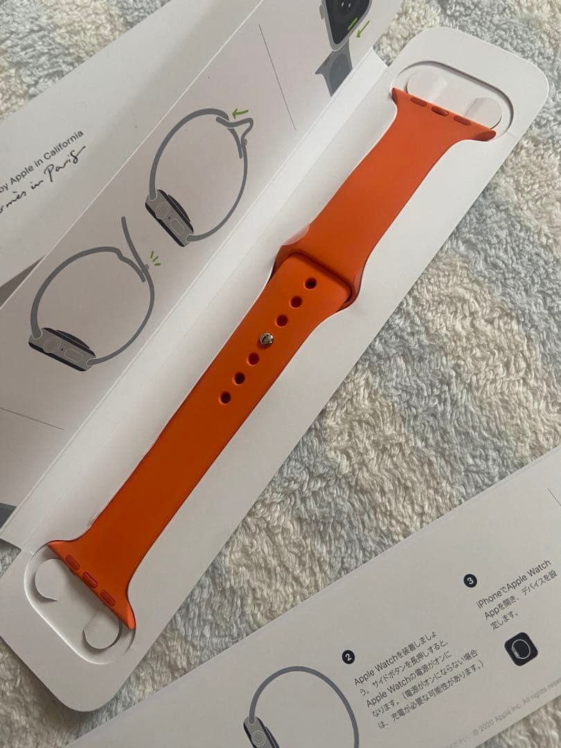 Apple Watch Hermes オレンジバンド 44m M/L
