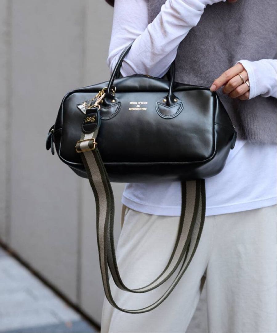 YOUNG＆OLSEN 別注 CHARM WIDE BOTTLE BAG 美品