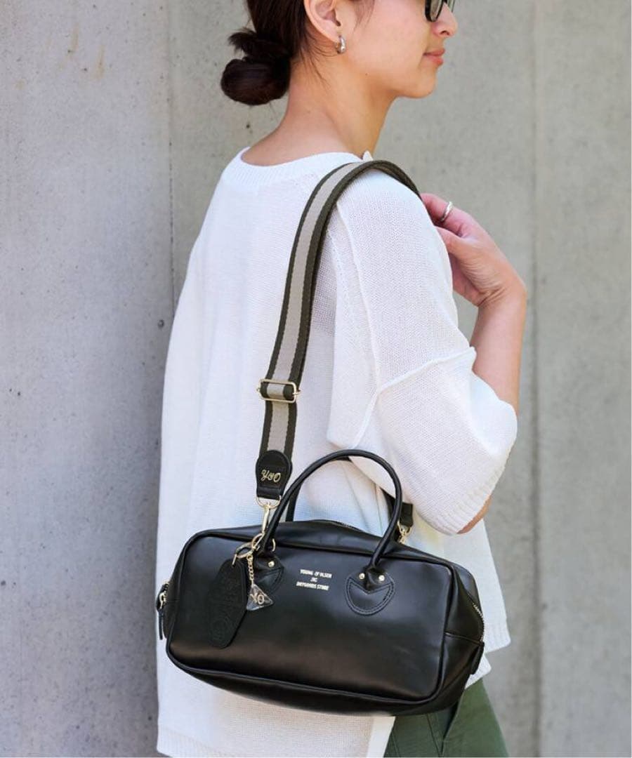 YOUNG＆OLSEN 別注 CHARM WIDE BOTTLE BAG 美品