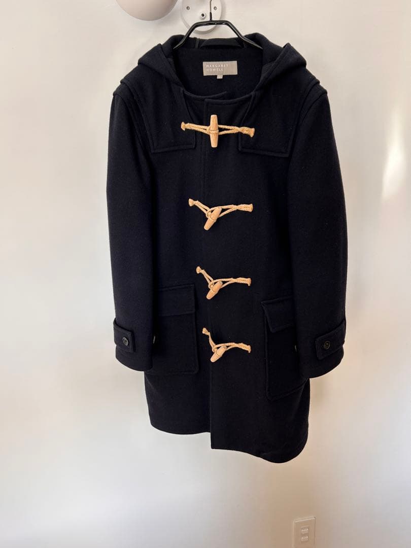MARGARETHOWELL FOXBROTHERS ダッフルコート ネイビーM