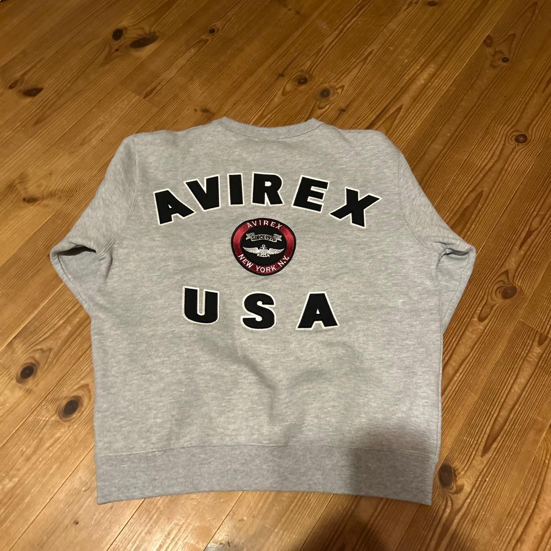 AVIREX スウェット　グレー