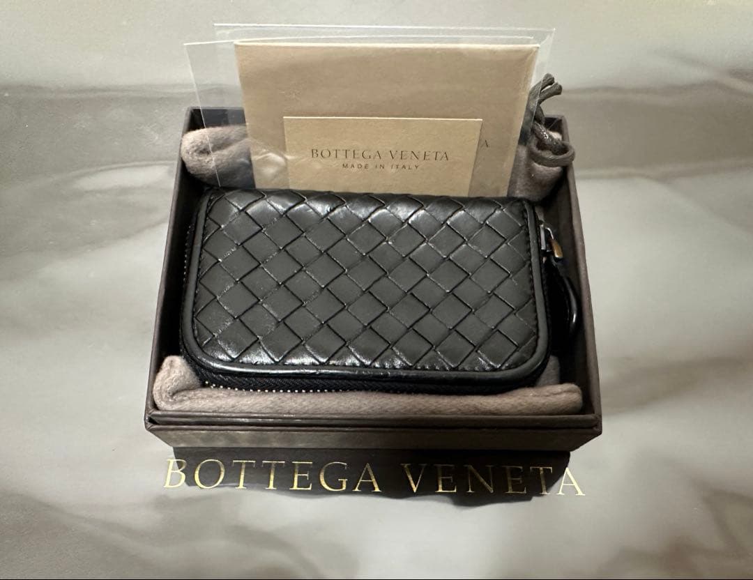 【付属品付】ボッテガヴェネタ イントレチャートケース/カーフ/黒2️⃣✨✨