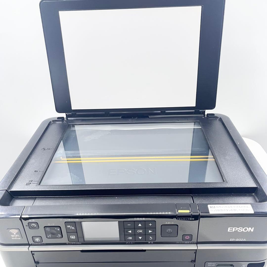 EPSON インクジェットプリンター EP-802A インクかすれ 通電確認済