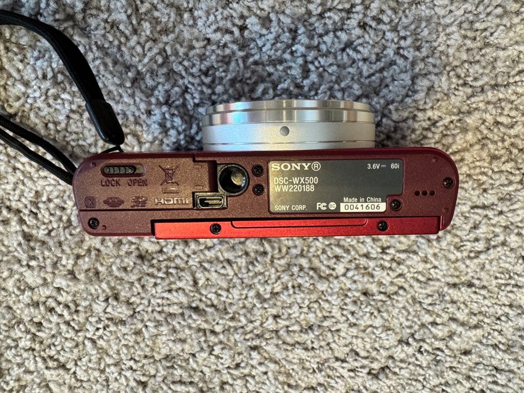 SONY DSC-WX500 レッド コンパクトデジタルカメラ