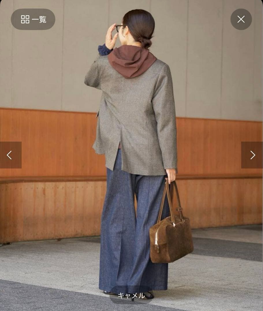 IENA Manuel MILANO マニュエルミラノ スエードボストンバッグ