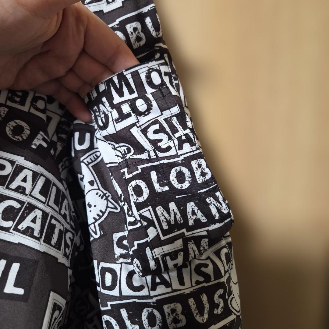 専用 mof manul モフマヌル 総柄 中綿 ブルゾン モノクロ