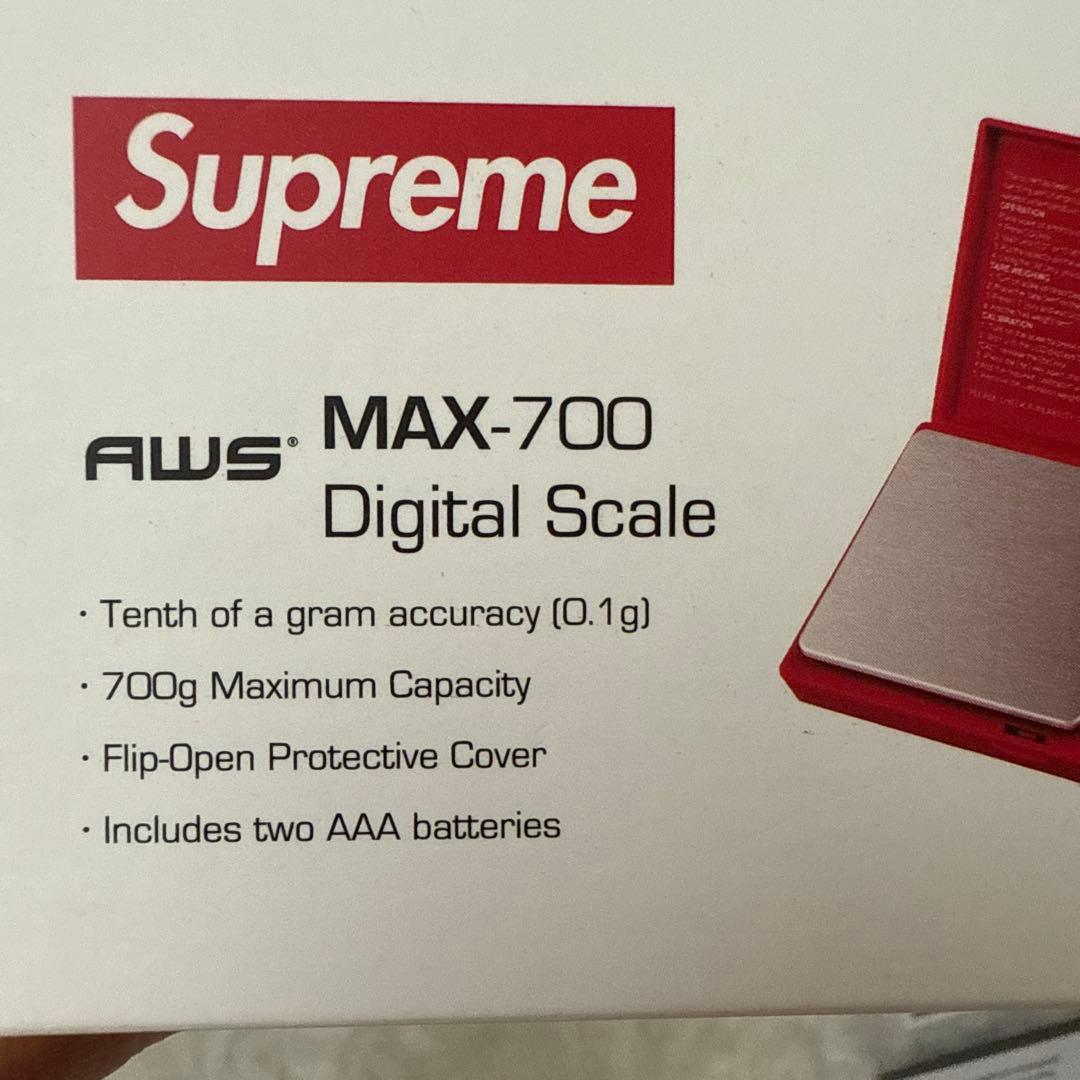 Supreme AWS MAX-700 デジタルスケール レッド