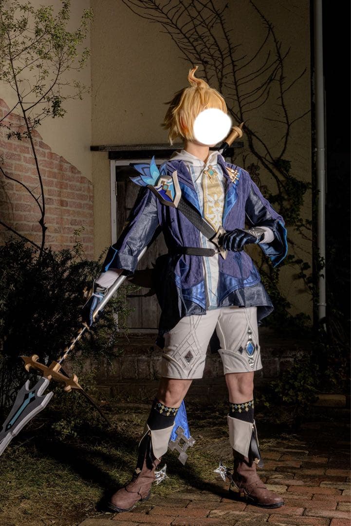 【武器付き】原神　ミカ　三分妄想Mサイズ　コスプレ衣装　フルセット