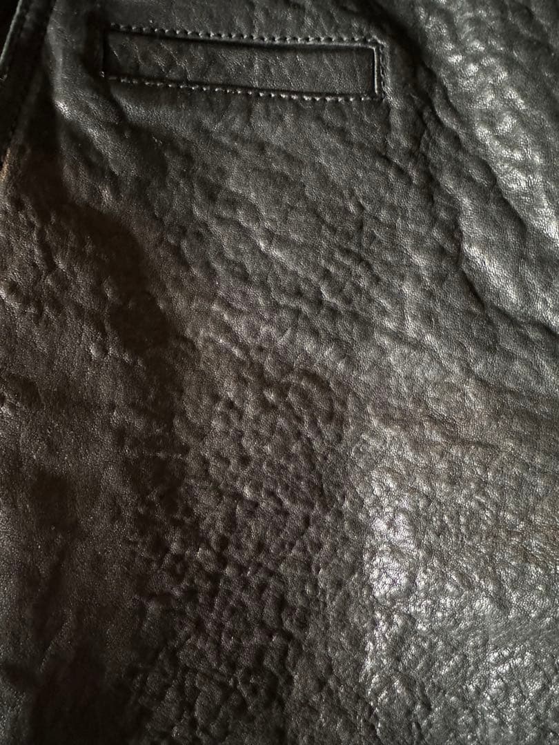 14aw ハイダーアッカーマン レザーバイカーパンツ S