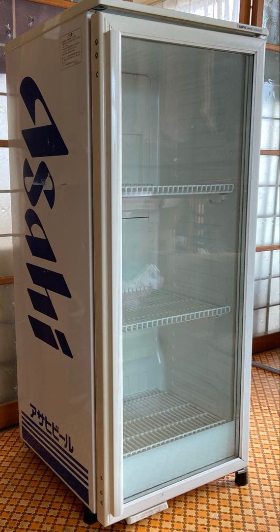 レトロアサヒ冷蔵庫ショーケース