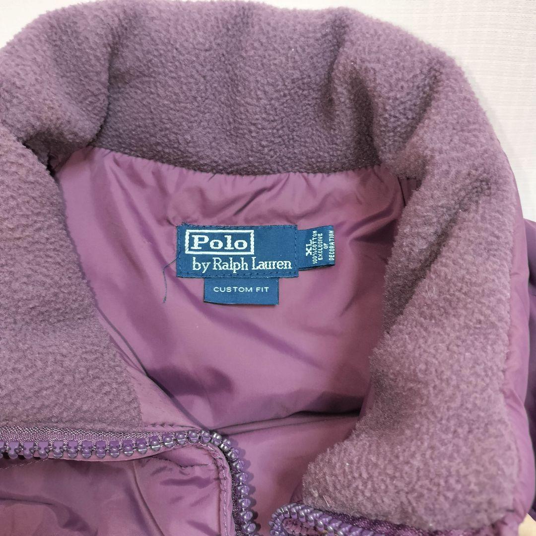 ヴィンテージ ビッグポニー ダウンベスト★ポロ ラルフローレン 背番号 刺繍