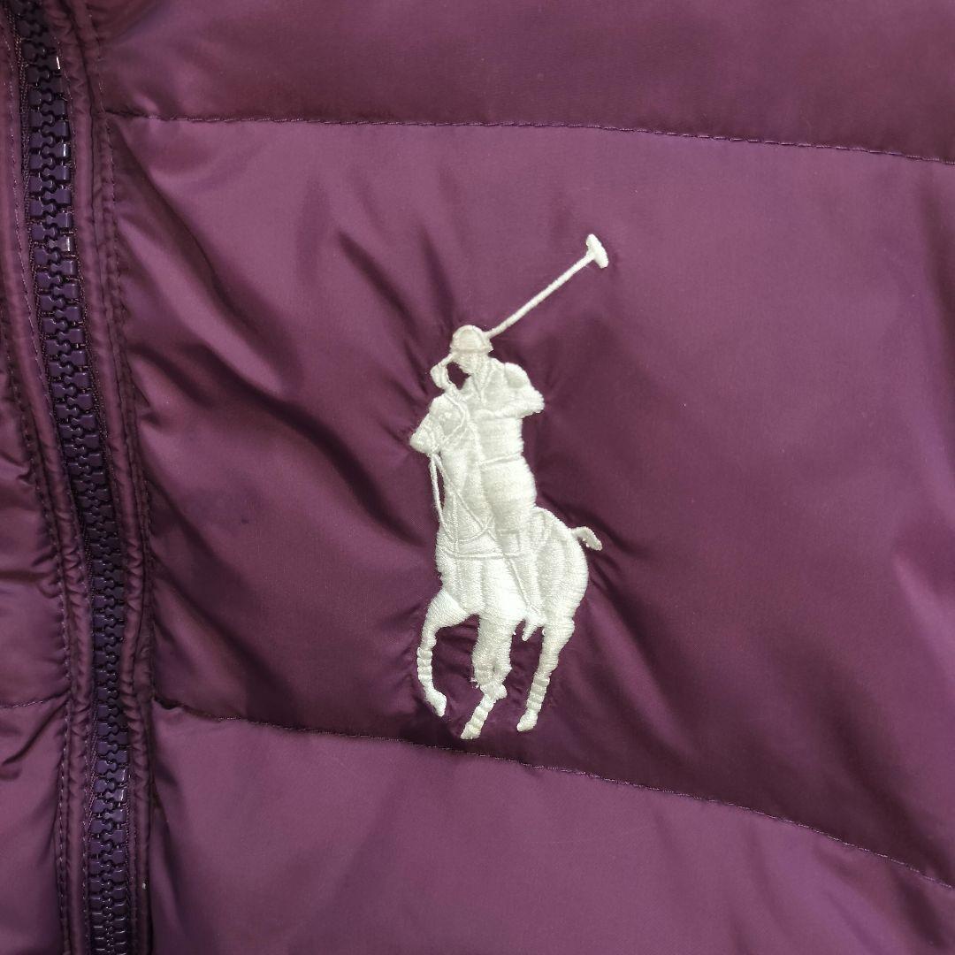 ヴィンテージ ビッグポニー ダウンベスト★ポロ ラルフローレン 背番号 刺繍
