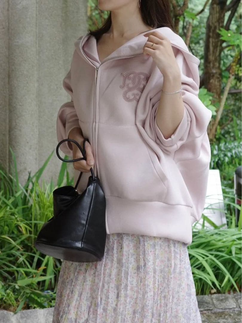 snidel ボリュームパーカー ホワイト