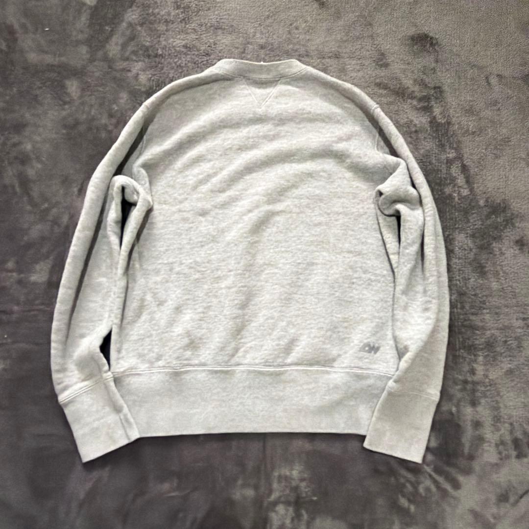 LOOPWHEELER LW01 丸胴吊り編みクルースウェット　グレーメランジS