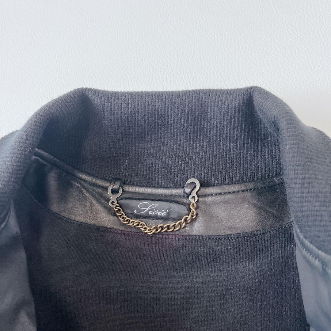 Sisii シシ レザージャケット ライダース シングル 牛革　MA-1