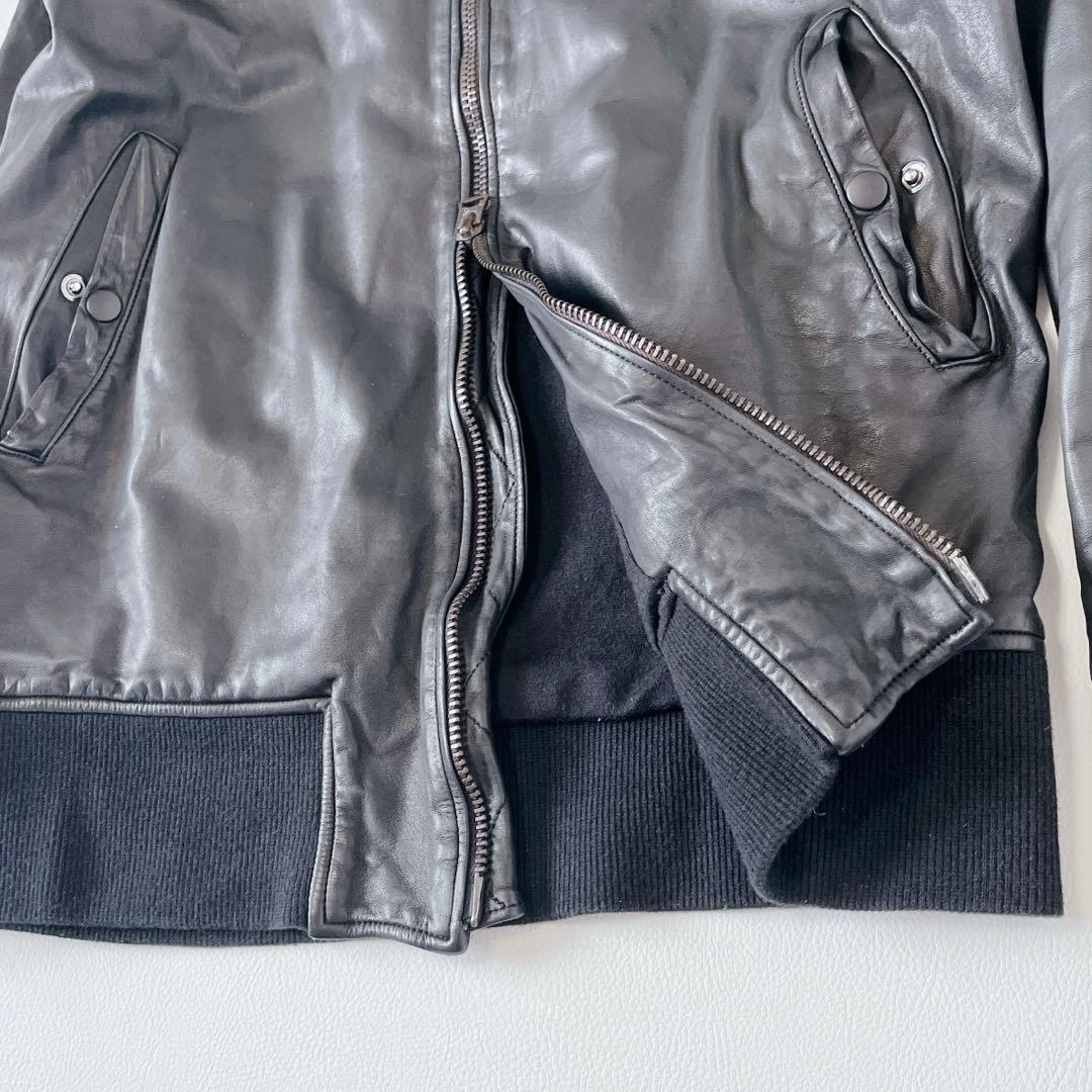 Sisii シシ レザージャケット ライダース シングル 牛革　MA-1