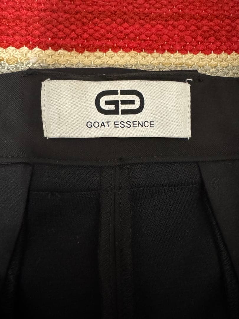GOAT ESSENCE TUCK WIDE PANTS BLACK サイズ2