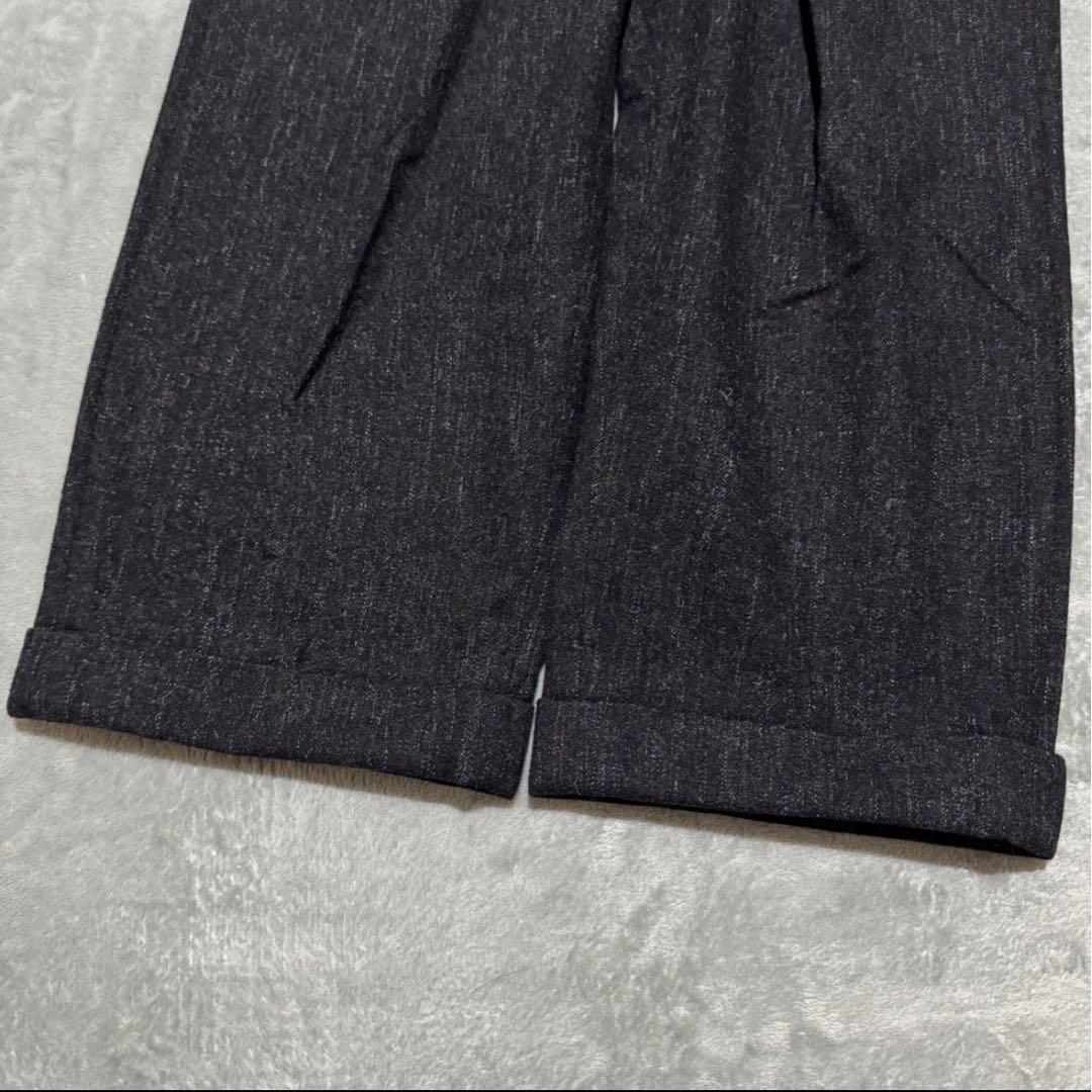 50's 黒ネップ スラックス ウール TALON USA製