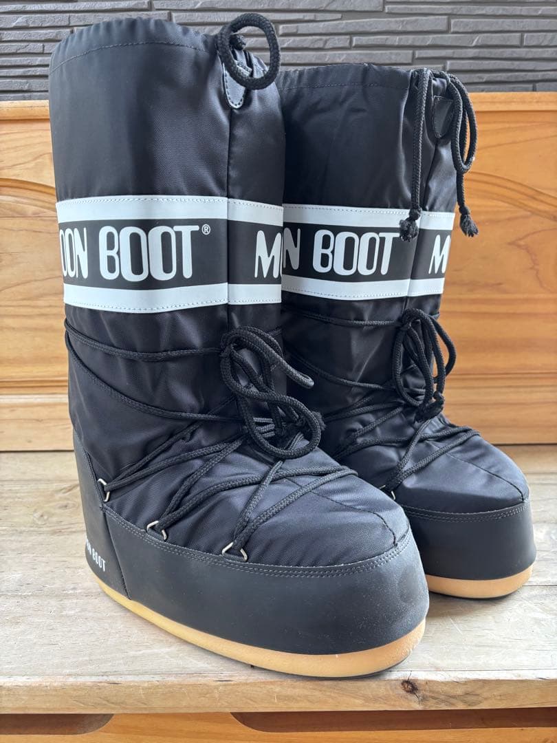 MOON BOOT ブラック スノーブーツ　ムーンブーツ　メンズ