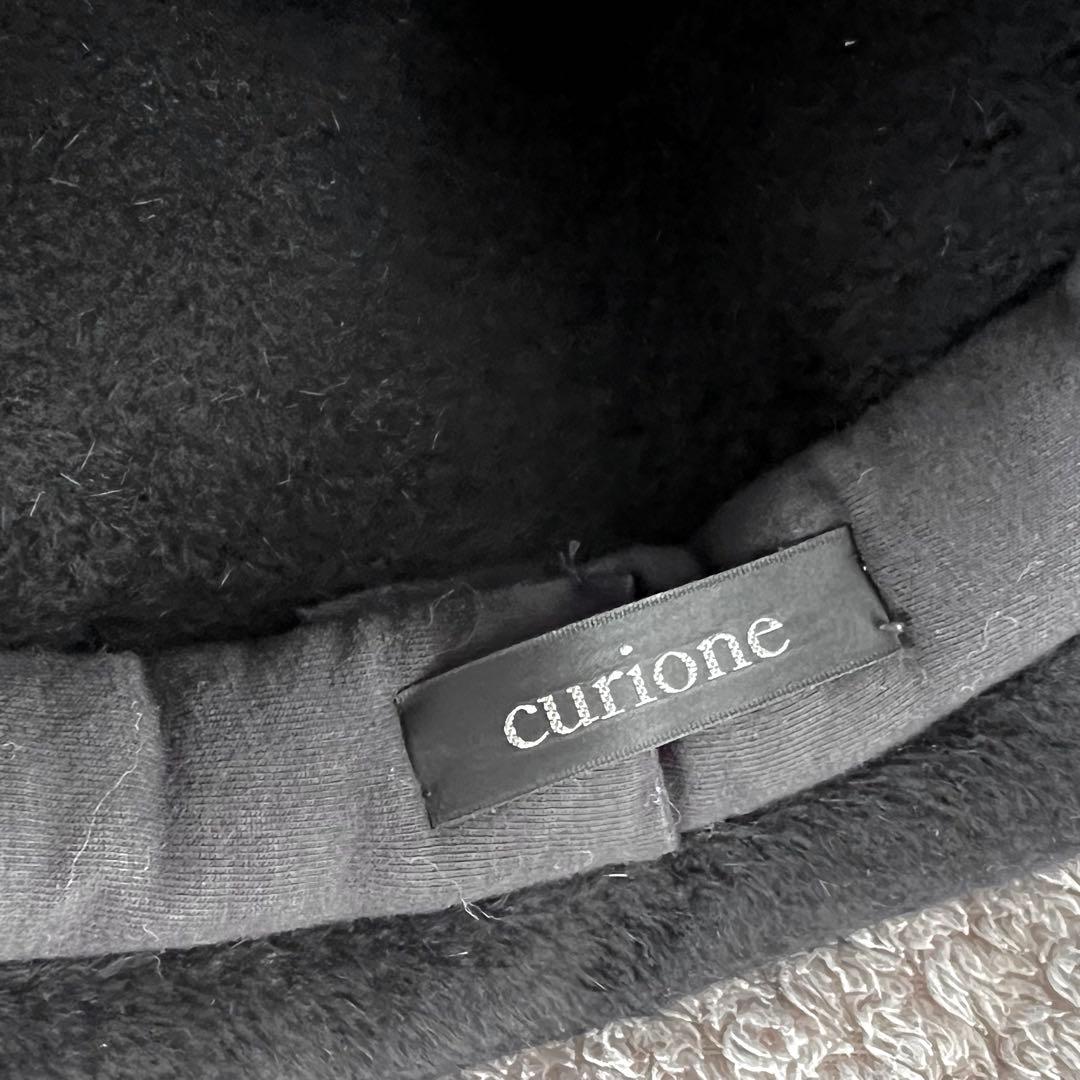 美品！curioneクリオネ mountain マウンテン 帽子ハット黒 秋冬