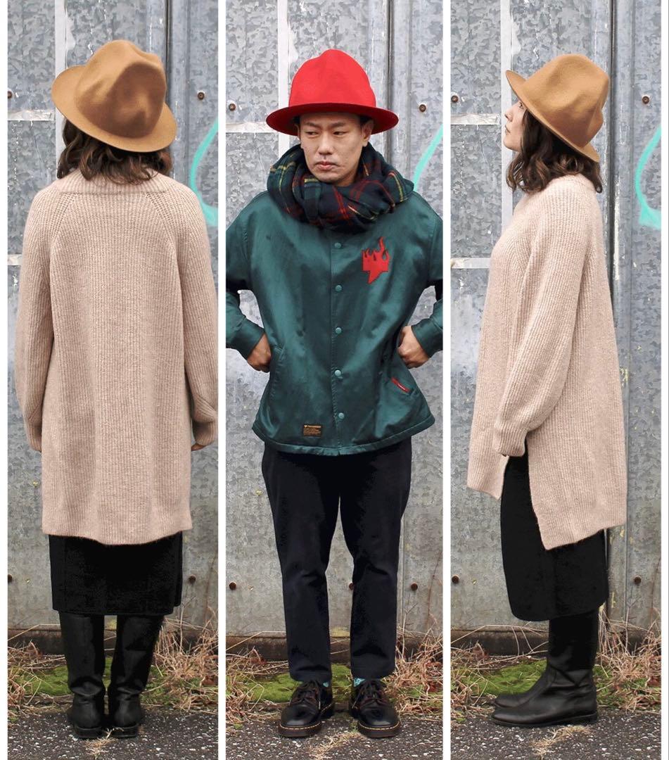 美品！curioneクリオネ mountain マウンテン 帽子ハット黒 秋冬