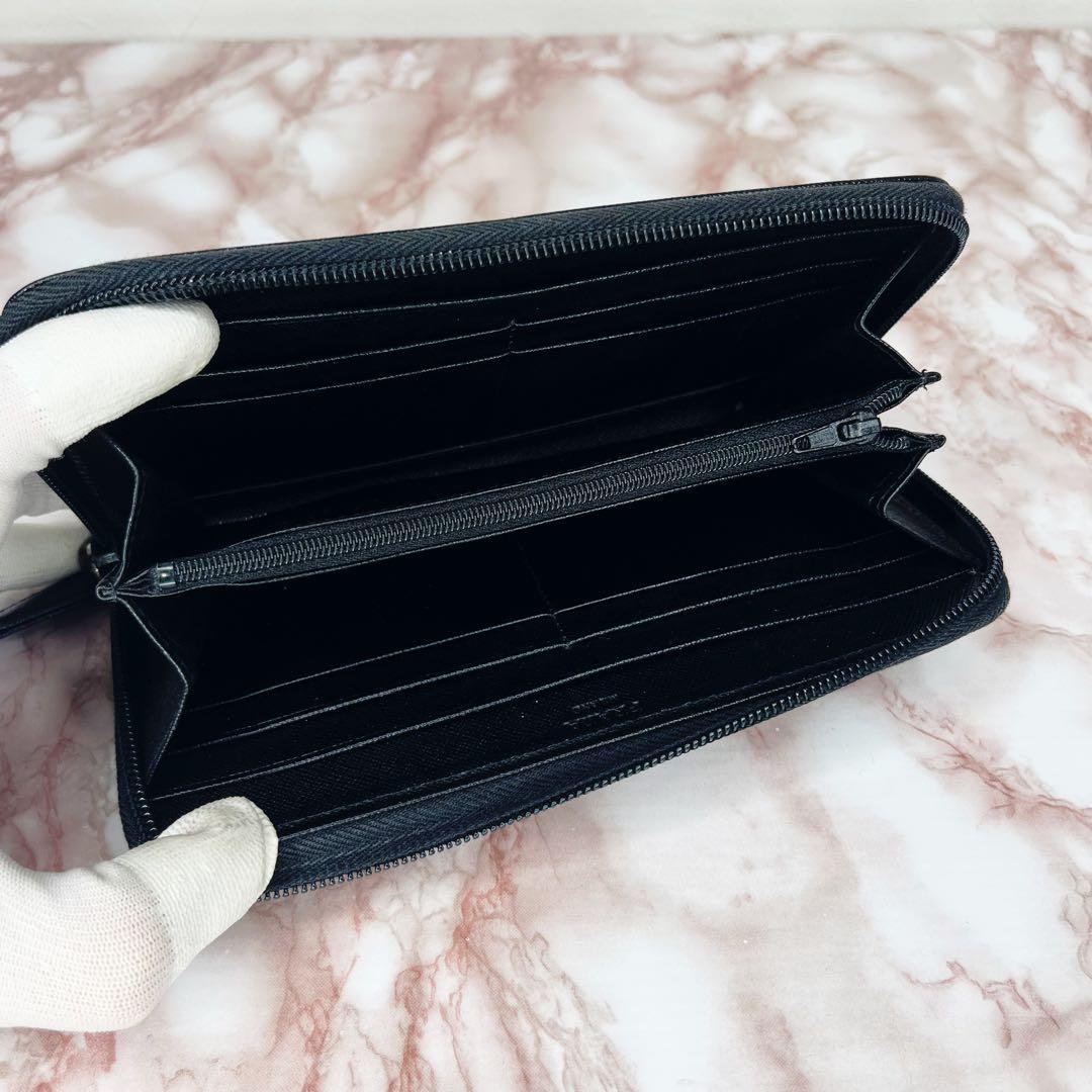 【未使用級品】PRADA ラウンドファスナー 長財布80