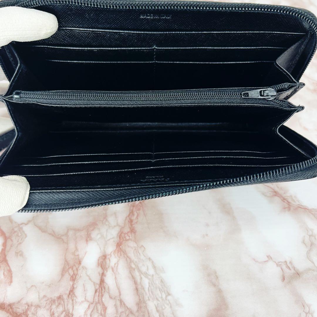 【未使用級品】PRADA ラウンドファスナー 長財布80