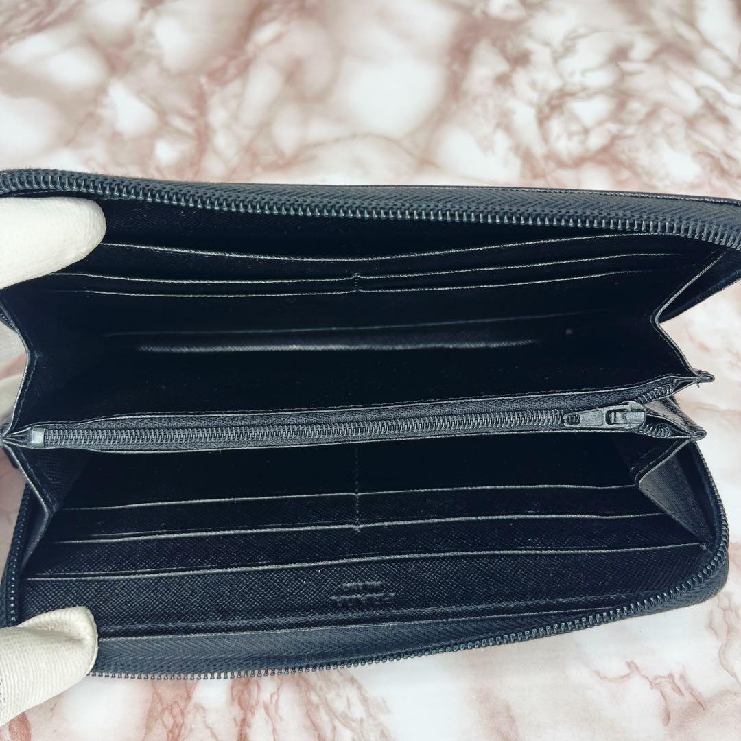 【未使用級品】PRADA ラウンドファスナー 長財布80