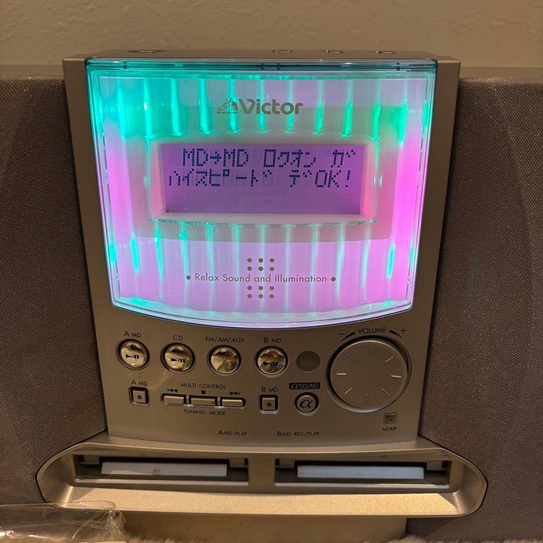 【美品】Victor NS-X77WMD コンパクトコンポーネントMDシステム