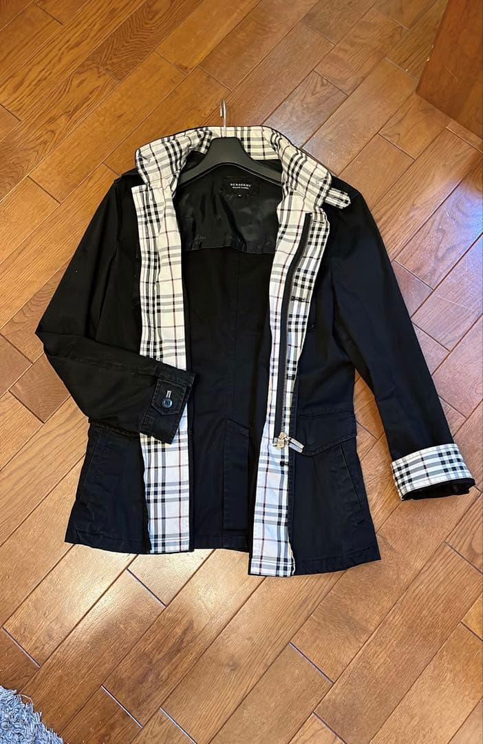 最終値下げバーバリーブラックレーベル ジャケット コート ジャンパーノバチェック