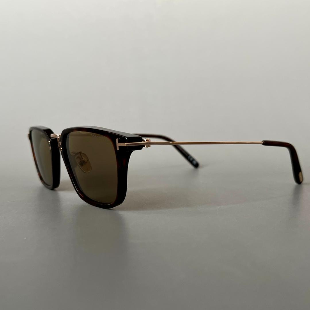 トムフォード サングラス ボストン ブラウン ゴールド 金 アジアンフィット