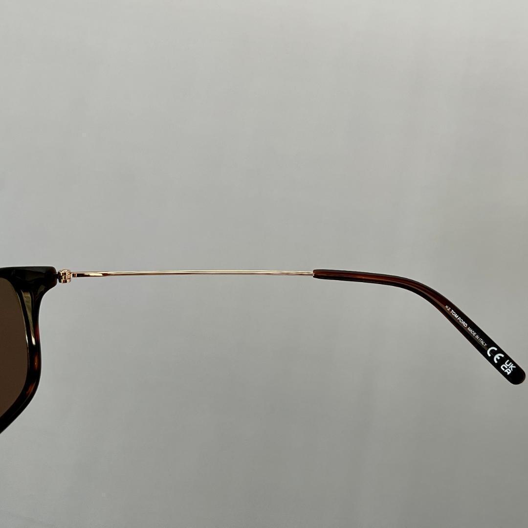 トムフォード サングラス ボストン ブラウン ゴールド 金 アジアンフィット